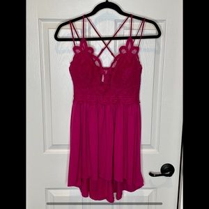 Crochet Lace Cami-Plus Sz